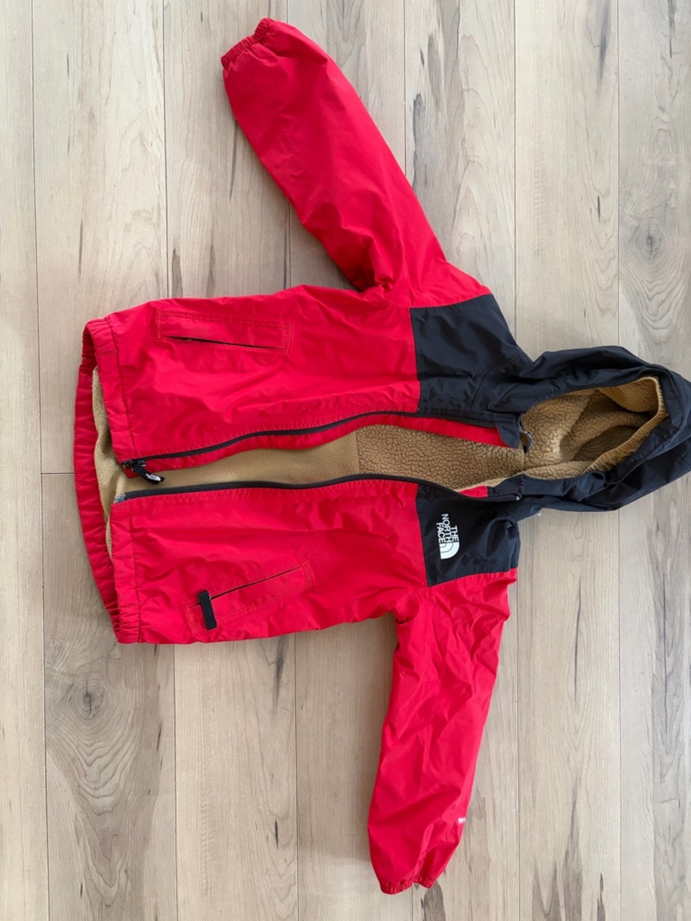 The North Face Tan Sherpa Lined Toddler Jacket